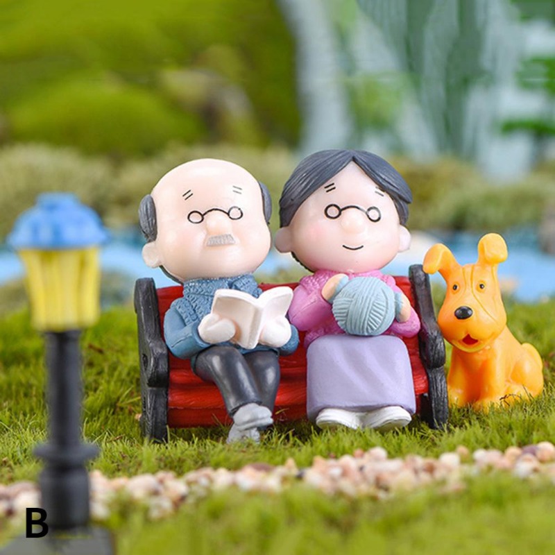 Model Kit In Era - Figur pasangan Mini nenek kakek Sweety,