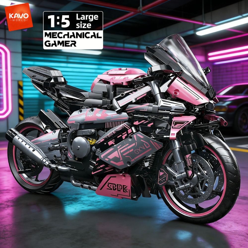 Model Kit In Era - KAVOWORLD 2096PCS Set Blok Bangunan Motor