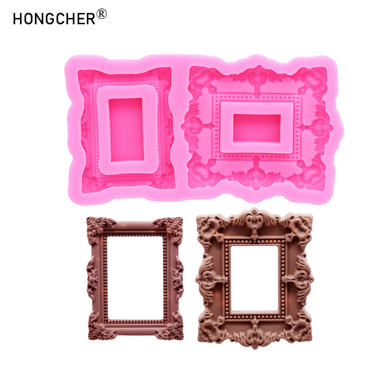 Model Kit For Beginners - Cetakan Silikon Dekorasi Kue Cokelat Bingkai
