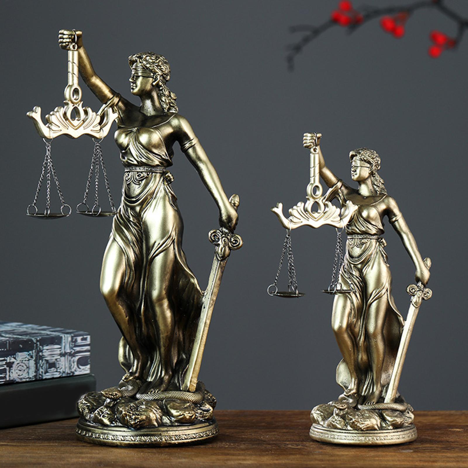 Model Kit Judge - Patung Lady Justice, Figur Skala Keadilan,