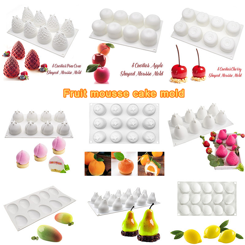 Model Kit For Beginners - Cetakan Kue Seri Buah dari Silikon