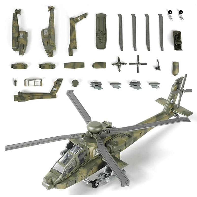 Model Kit Helicopter - 1/72 Kit Mainan Pesawat Tempur Tentara