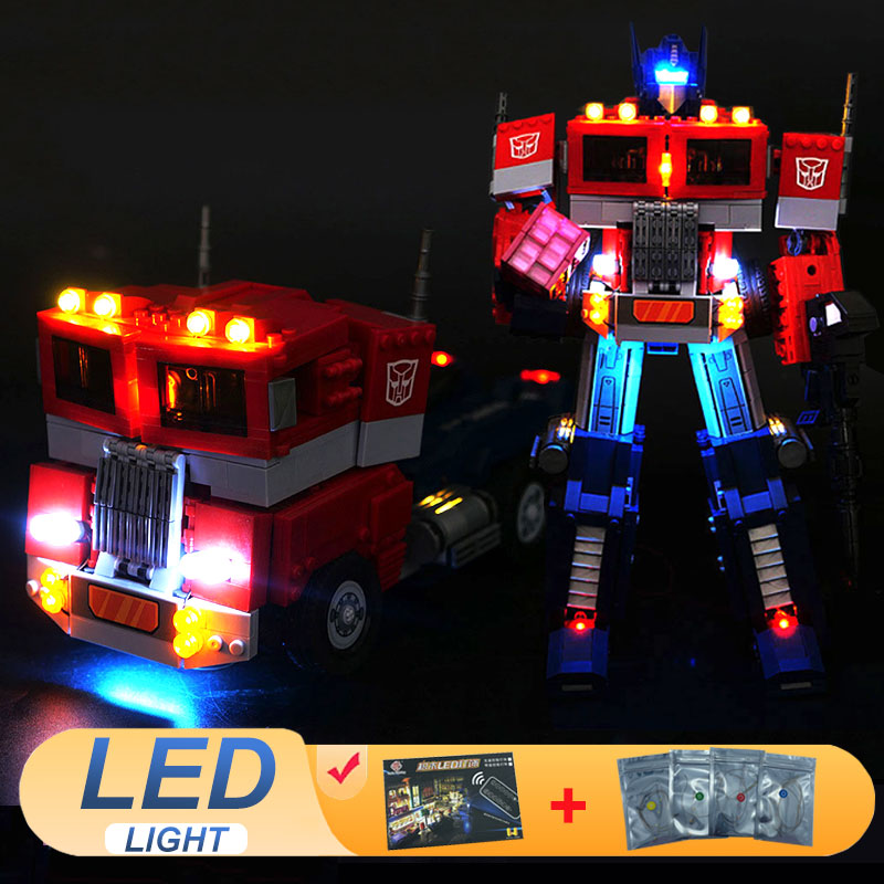 Model Kit Optimus Prime - Kit Lampu LED untuk LEGO 10302