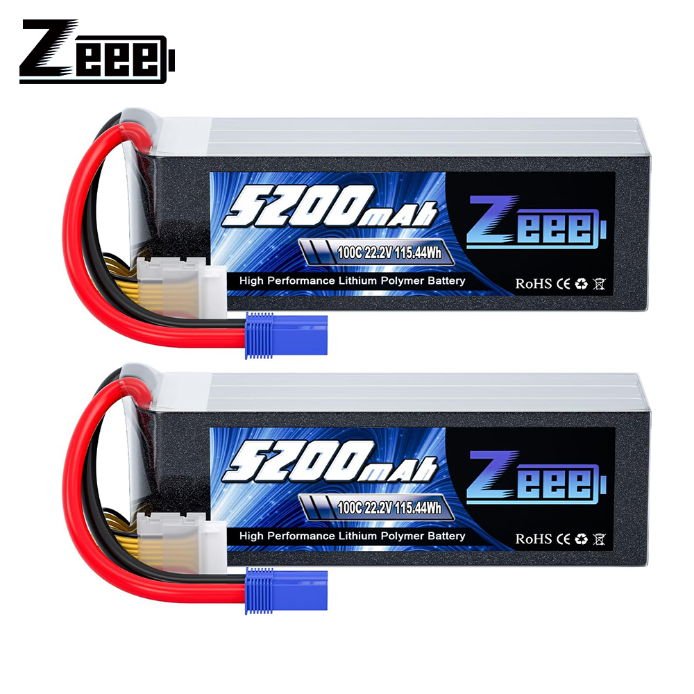 Model Kit Helicopter - Zeee 6S 5200mAh Lipo baterai 22.2V