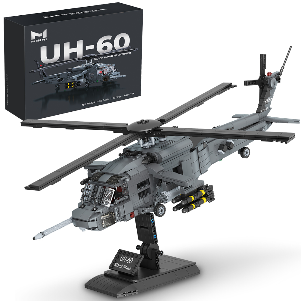 MISINI M8039 1:35 UH-60 Black  - Model Kit Helicopter ulasan dan harga
