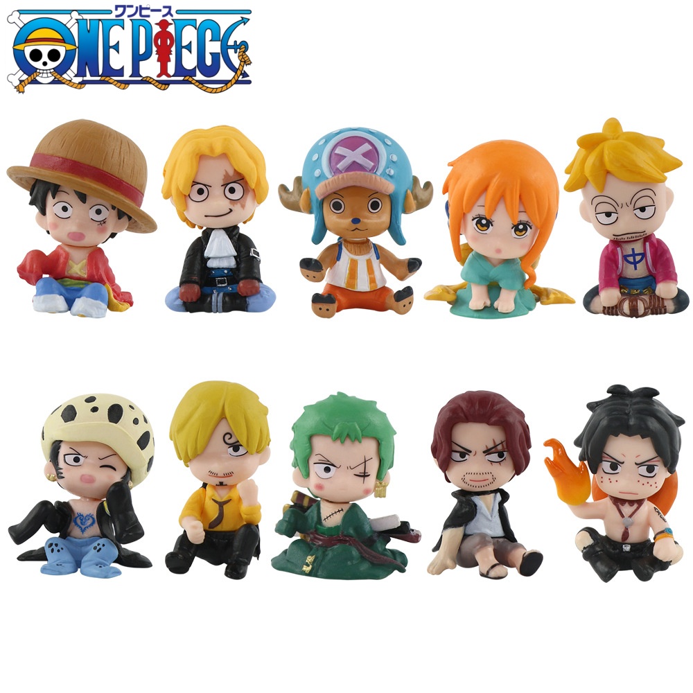 One Piece 10PCS Set Figur Luff - Model Kit Judge ulasan dan harga