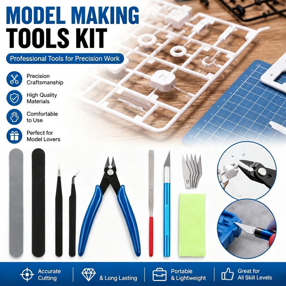 14-Piece Model Craft Tool Kit  - Model Kit Nipper ulasan dan harga