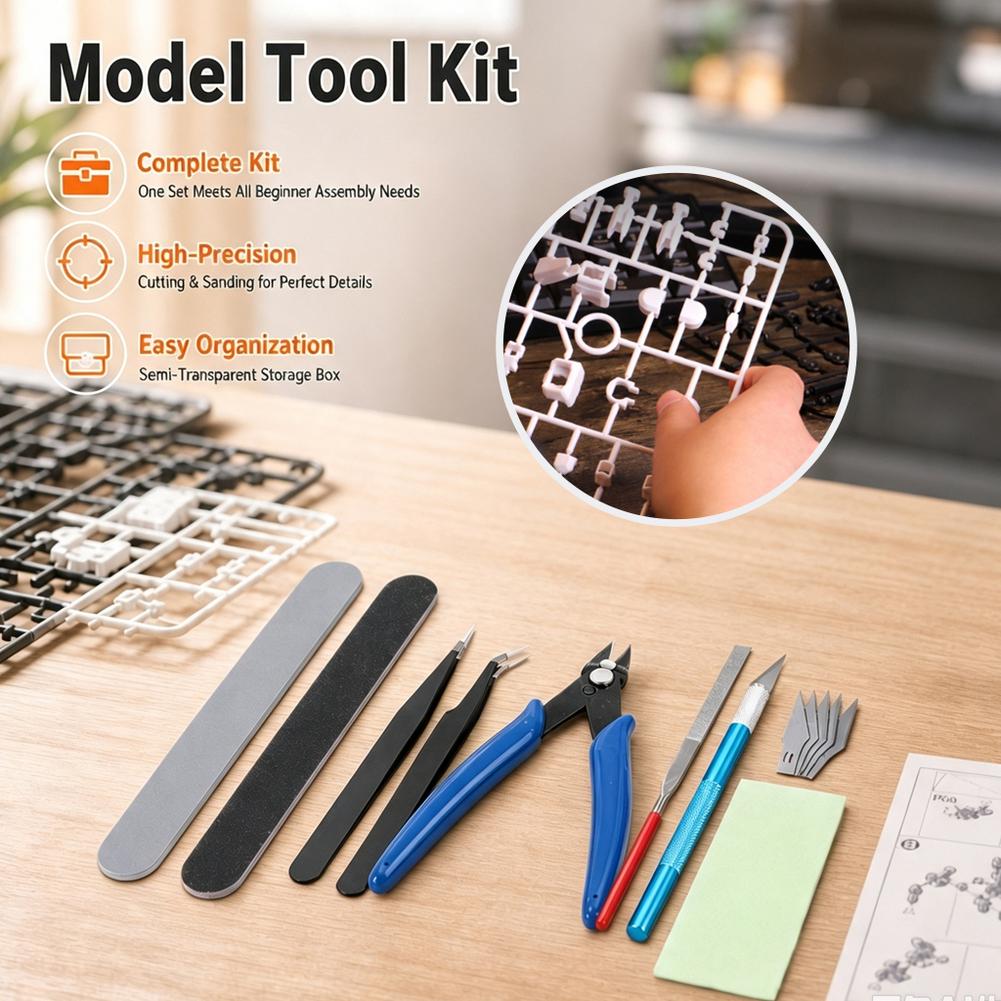 14-Piece Model Craft Tool Kit  - Model Kit Nipper ulasan dan harga