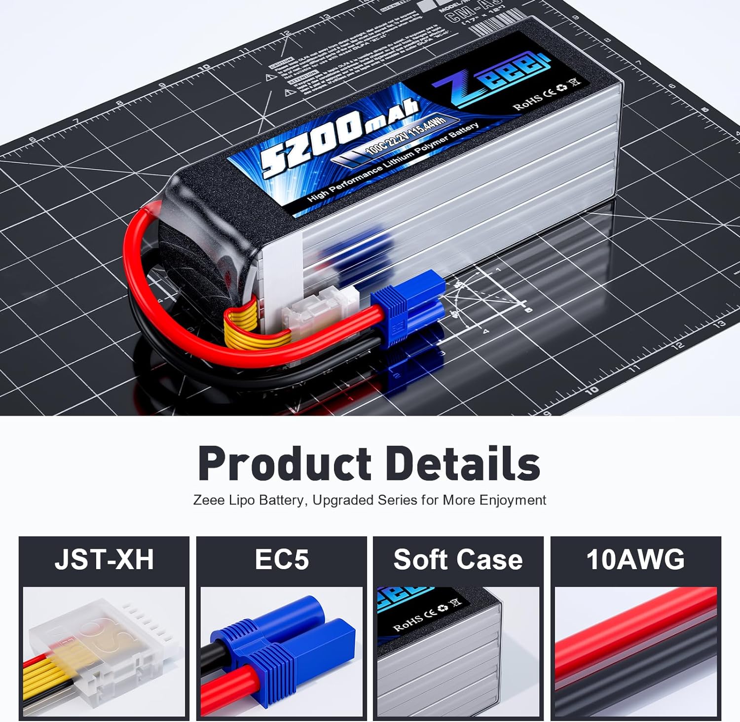 Zeee 6S 5200mAh Lipo baterai 2 - Model Kit Helicopter ulasan dan harga